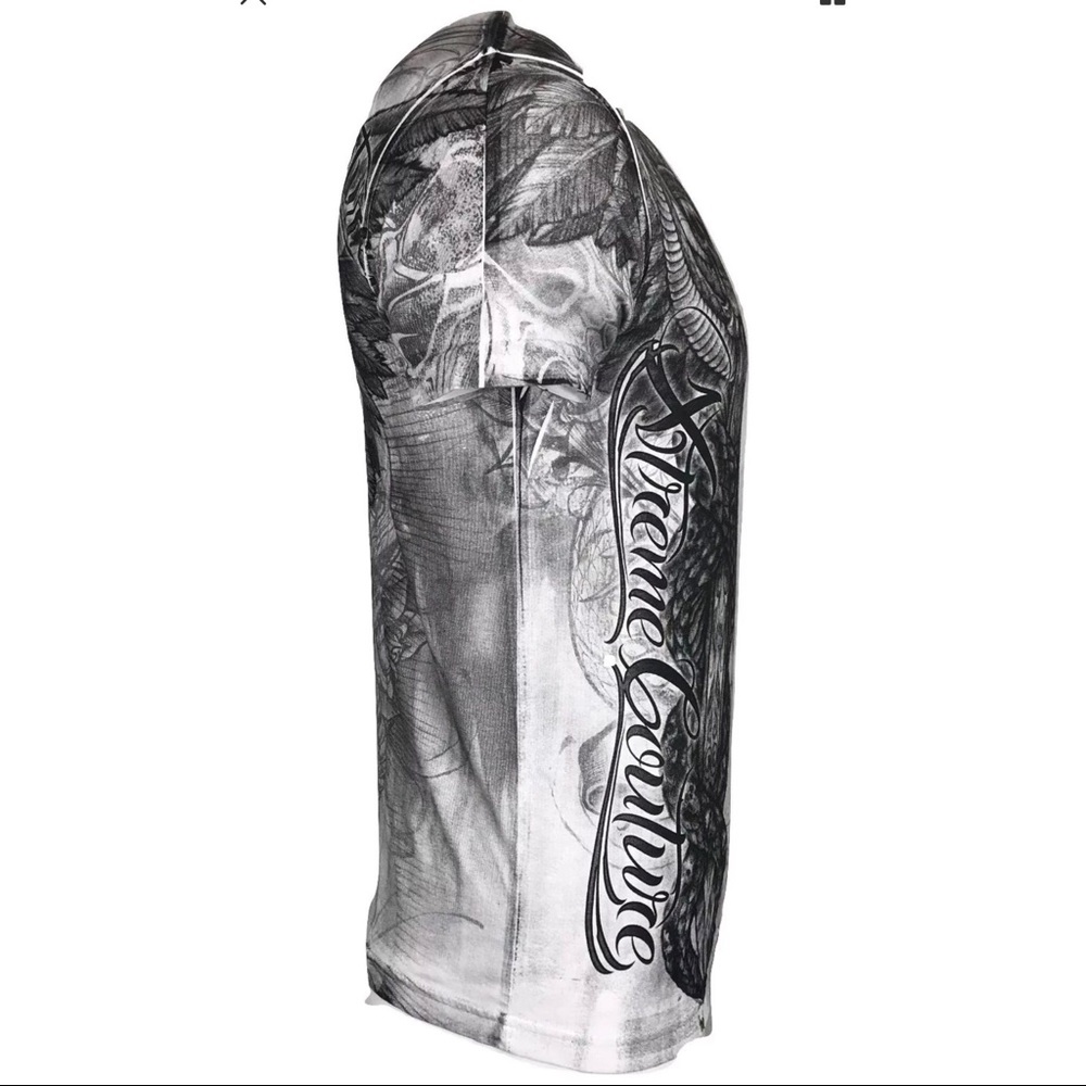 Xtreme Couture By Affliction Men T-Shirt GRAVE ROBBER Biker MMA - Picture 5 of 8